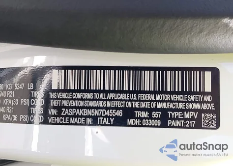 2022 Alfa Romeo Stelvio Veloce Ti Awd из США, поврежденный, VIN ZASPAKBN5N7D45546